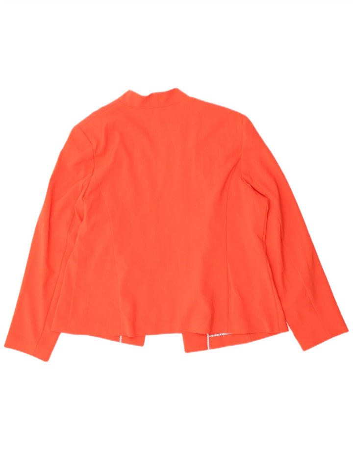 Marks & Spencer Offene Damen-Blazerjacke UK 18 XL Orange Polyester