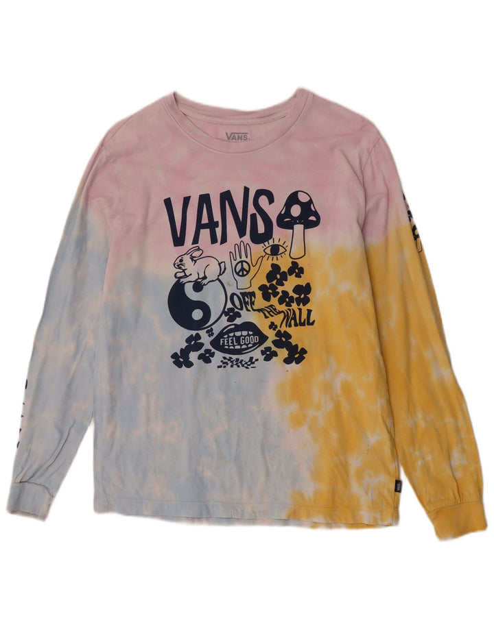 Vans Damen Graphic Top Langarm UK 14 Medium Mehrfarbig Tie Dye