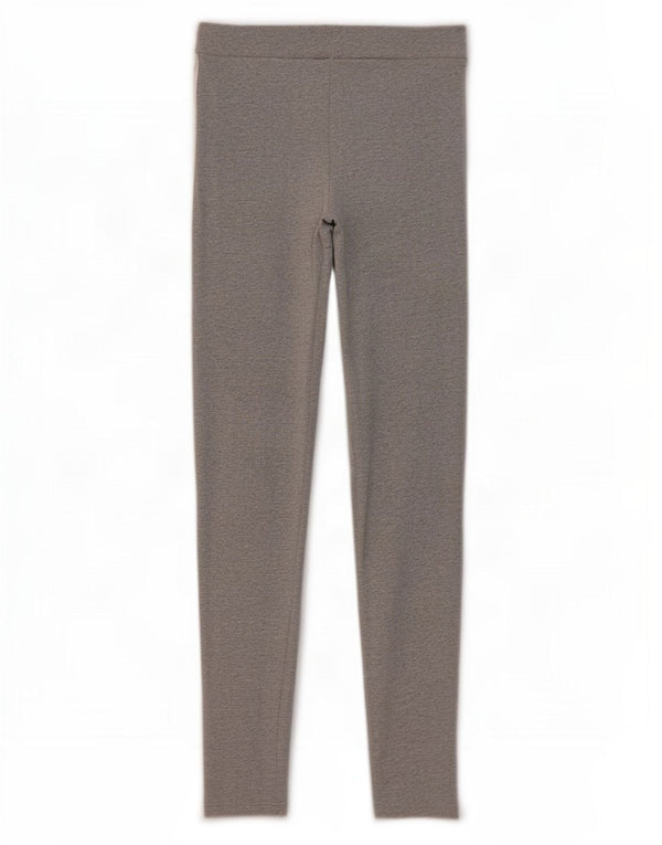 Adidas Damen Leggings UK 10 Small Grau gefleckte Baumwolle