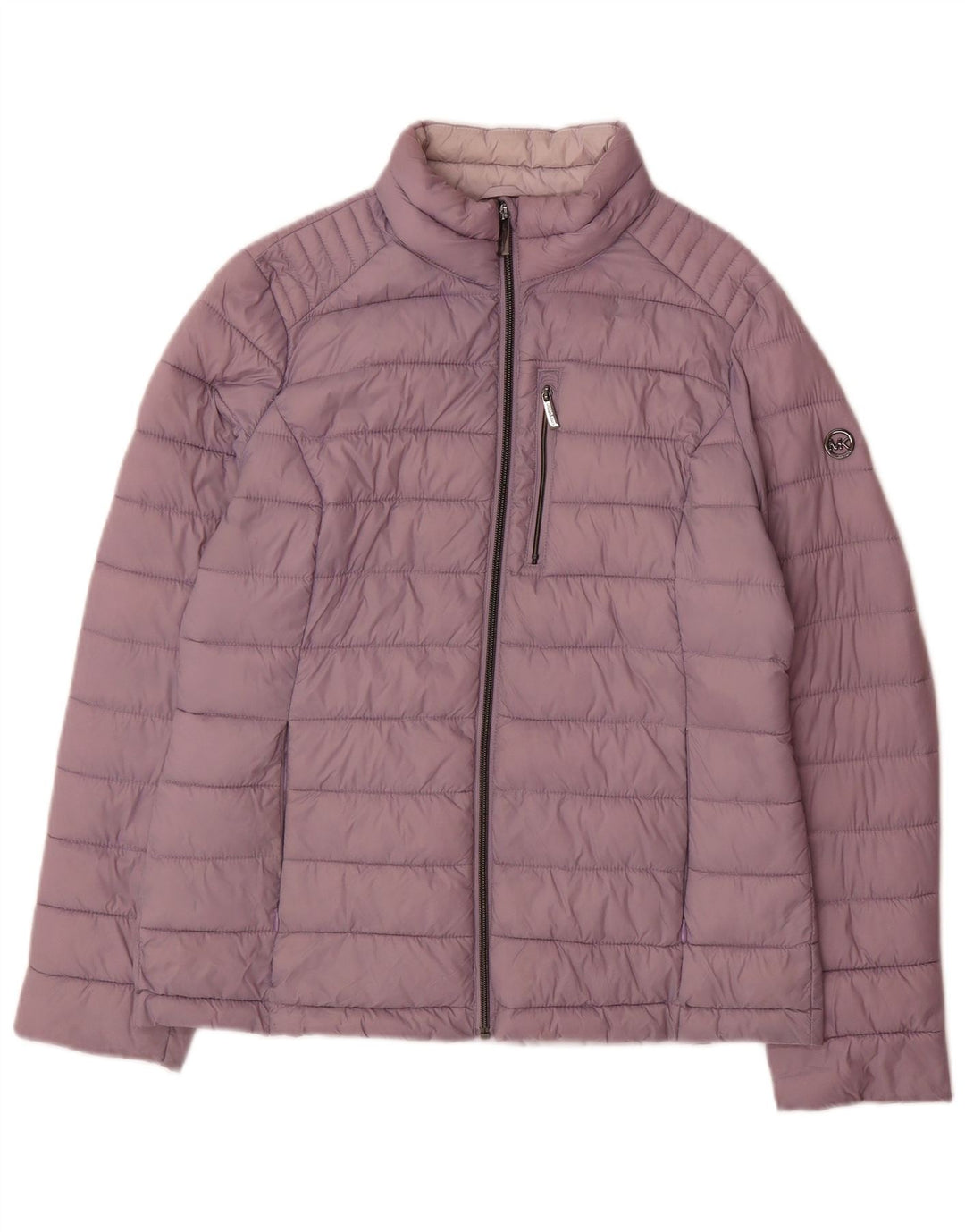 Michael Kors Damen Wattierte Jacke UK 14 Medium Purple Nylon