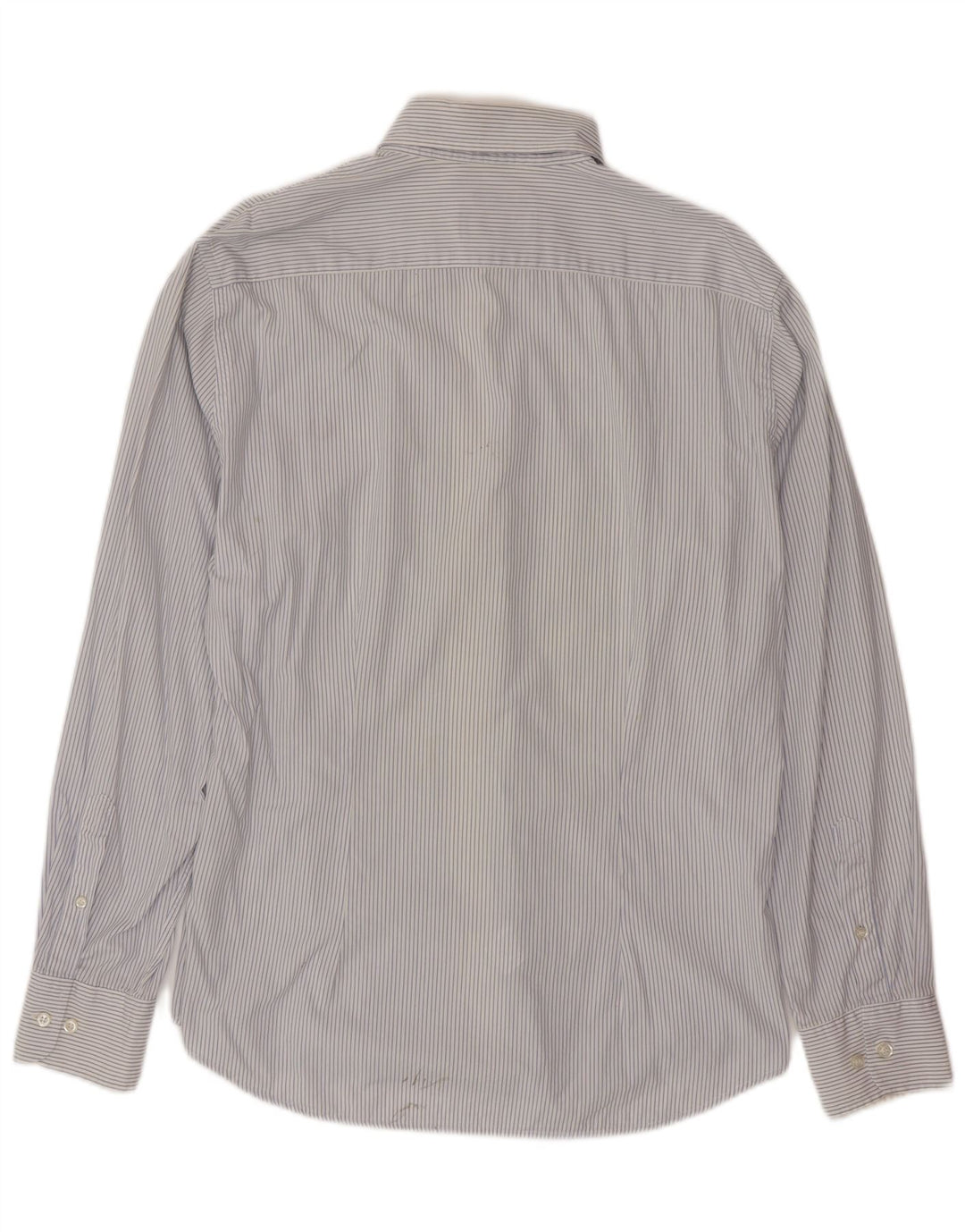 FRED PERRY Herren Slim Fit Hemd XL Blauer Nadelstreifen