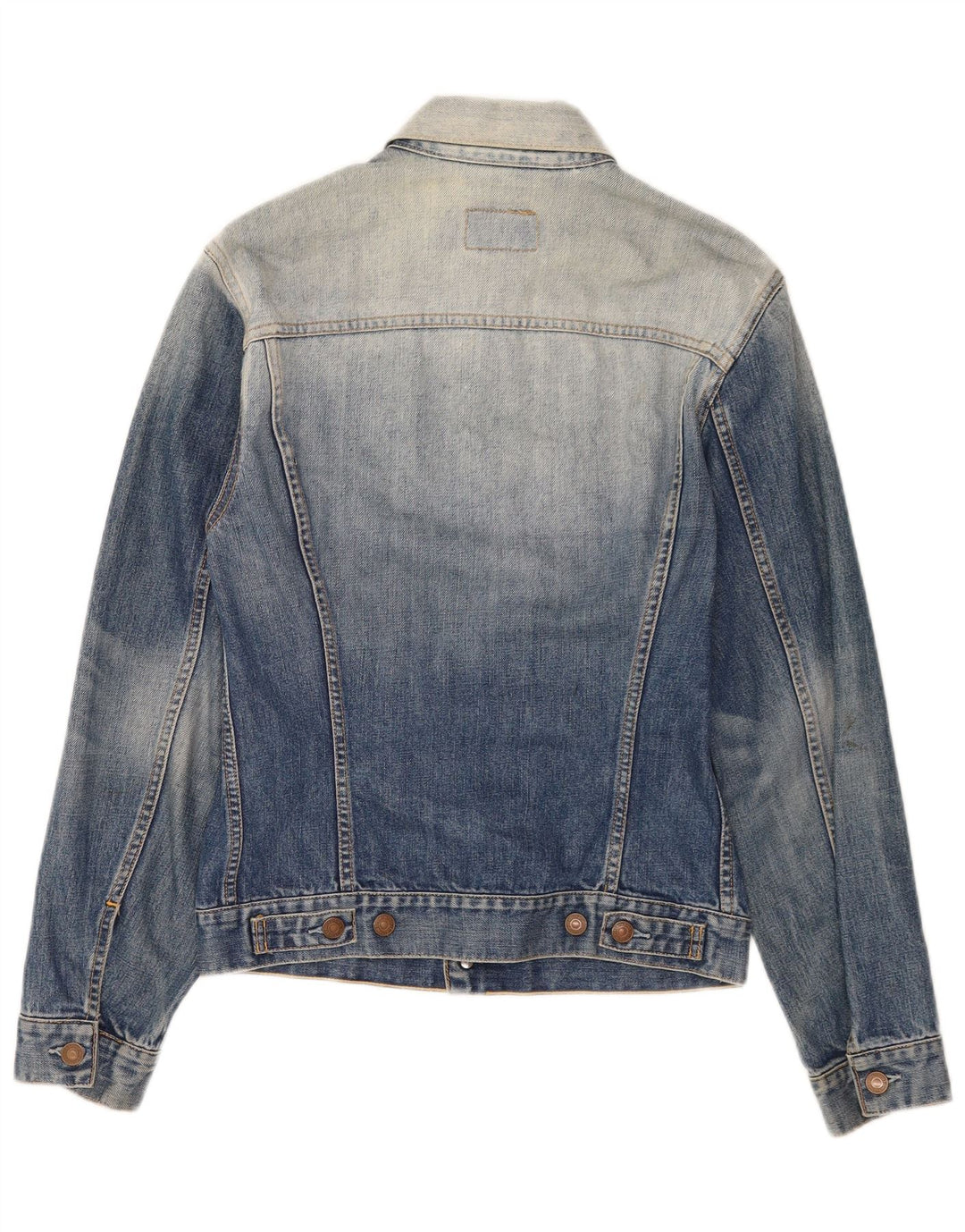 Levi's Herren-Jeansjacke in Acid-Waschung, UK 38, mittelblau, Baumwolle, klassisch