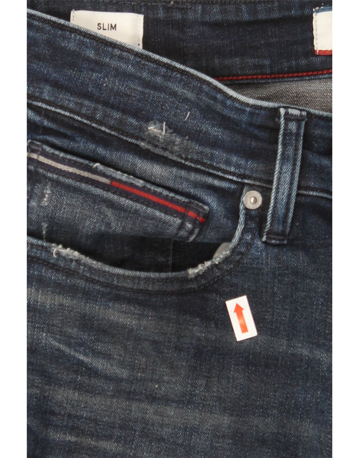 TOMMY HILFIGER Mens Slim Jeans W31 L32 Blue Cotton Vintage Tommy Hilfiger and Second-Hand Tommy Hilfiger from Messina Hembry 