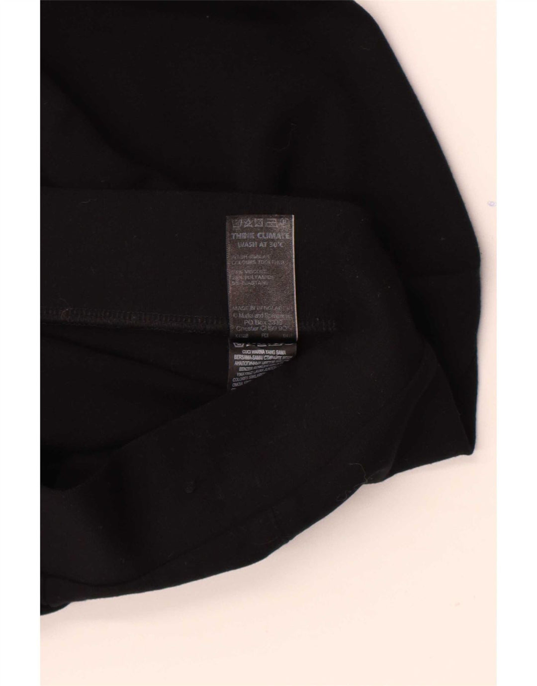 Marks & Spencer Damen kurze Leggings UK 12 Mittelschwarze Viskose