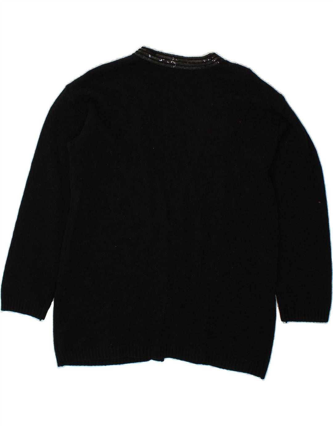 CODICE Womens Longline Cardigan Sweater IT 44 Medium Black Vintage Codice and Second-Hand Codice from Messina Hembry 