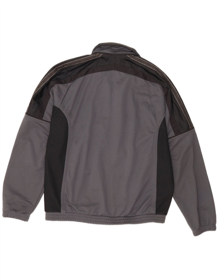 Asics Herren-Trainingsanzug-Oberteil, Jacke, XL, Grau, Farbblock, Polyester, Sport