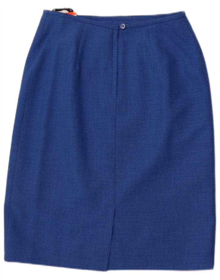 ST. BERNARD Damen-Bleistiftrock mit hoher Taille, UK 14, Größe L W28, blau, Polyester