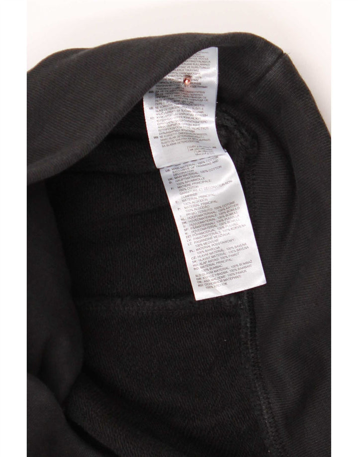 Adidas Herren Kapuzenpullover, groß, aus schwarzer Baumwolle