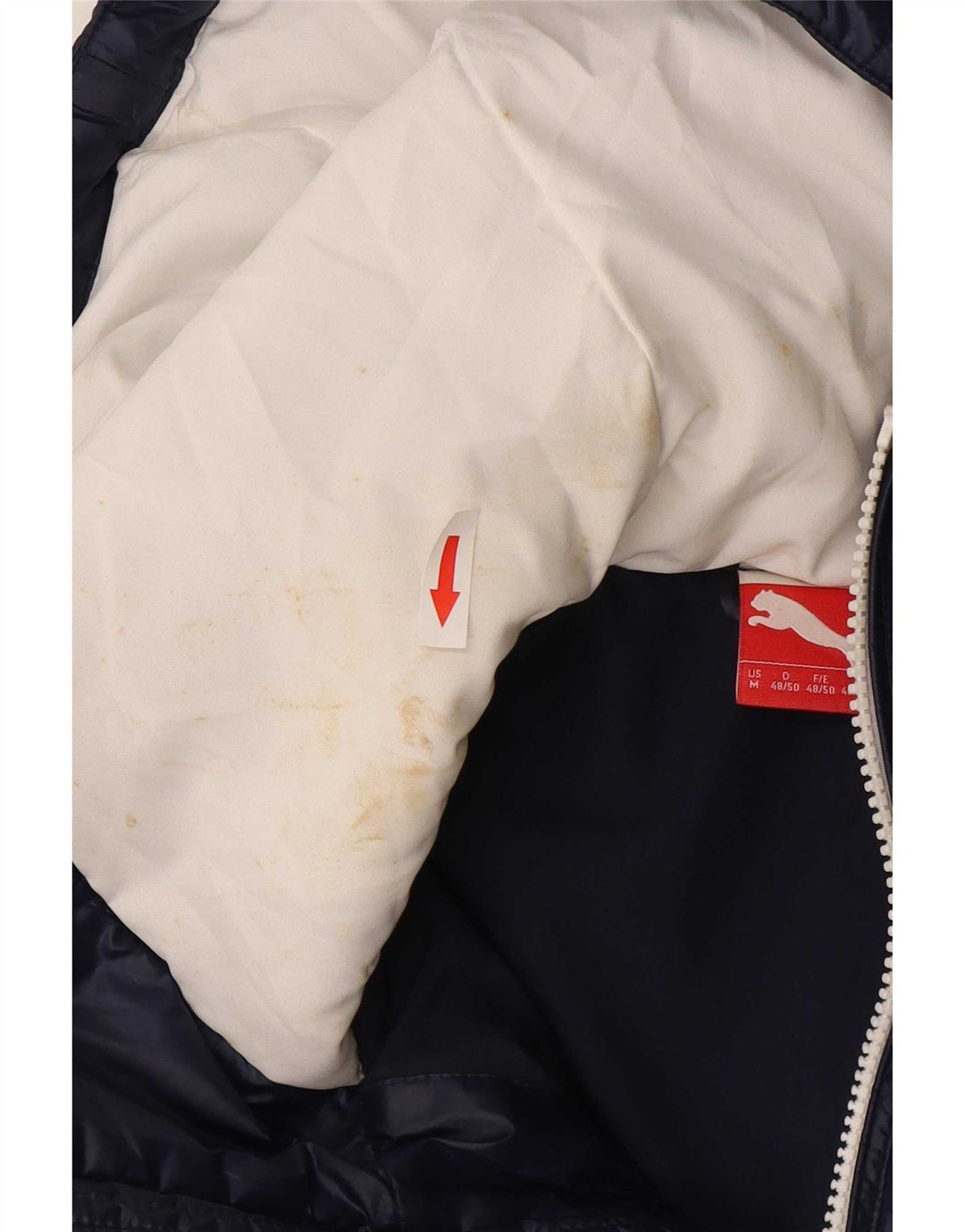 Puma Herren-Jacke mit Kapuze, gepolstert, UK 38, mittelmarineblau, Polyester