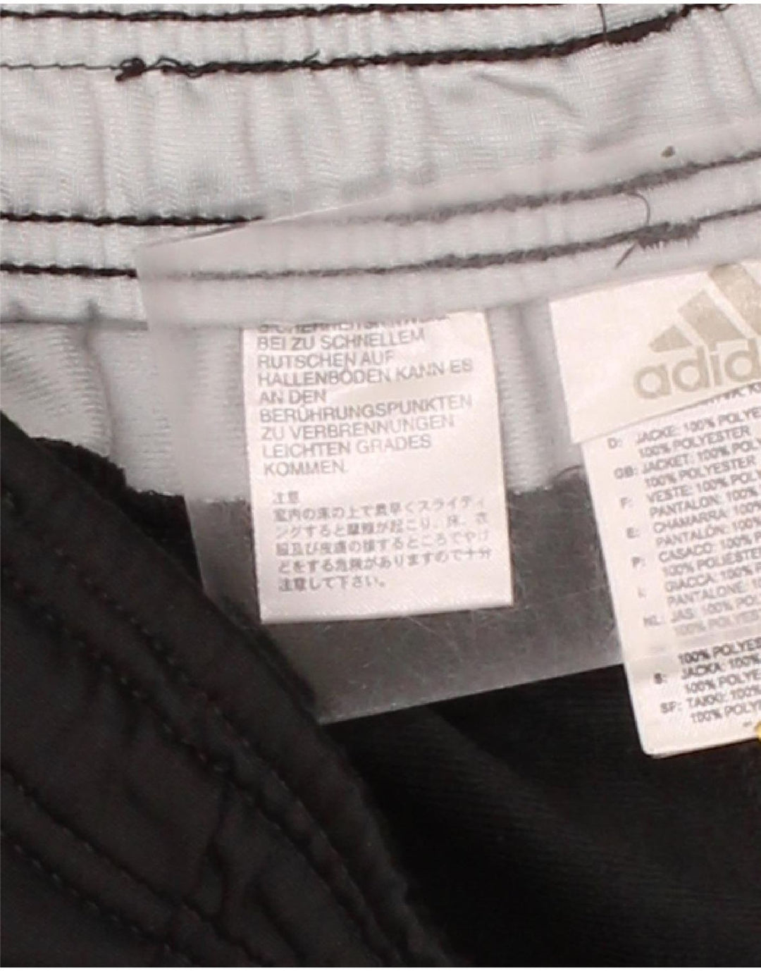 ADIDAS Mens Tracksuit Trousers Large  Black Polyester Vintage Adidas and Second-Hand Adidas from Messina Hembry 