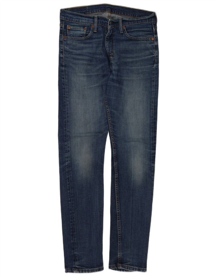 Levi's Herren Slim Jeans W31 L32 Blaue Baumwolle