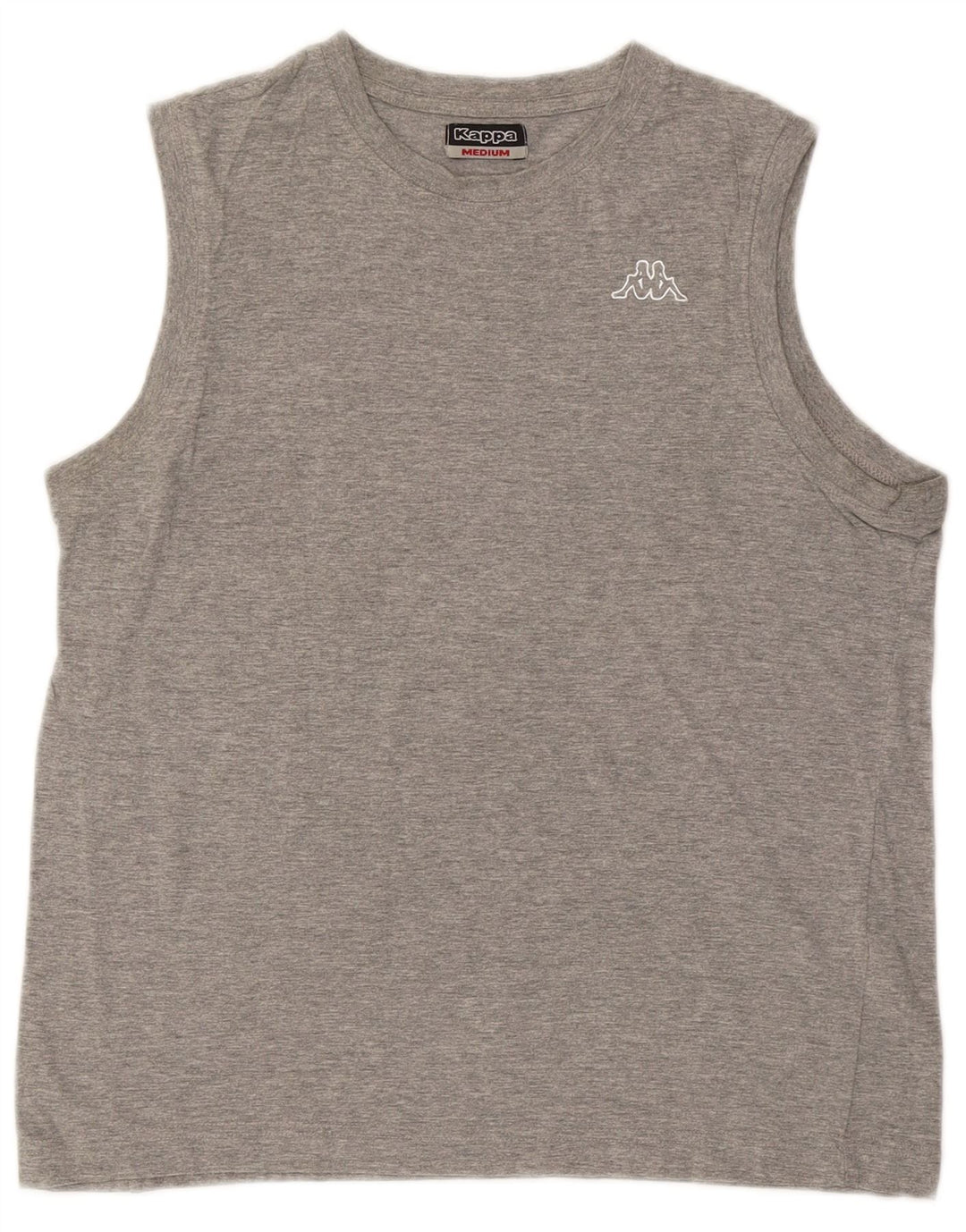 Kappa Herren-Trägershirt aus mittelgrau gesprenkelter Baumwolle