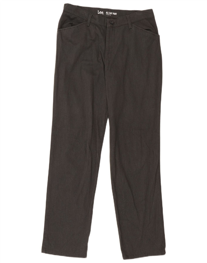 Lee Herren gerade Freizeithose, Größe M, W30, L31, Grau, Baumwolle