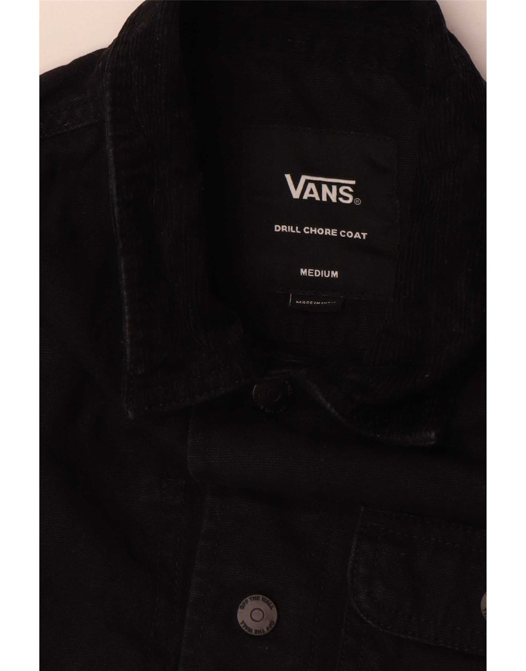 Vans Jungen-Drill-Chore-Mantel, 10–11 Jahre, mittelschwarze Baumwolle