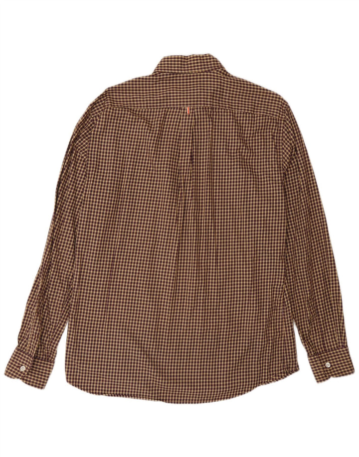 Harmont & Blaine Herrenhemd XL, braun, Gingham-Baumwolle