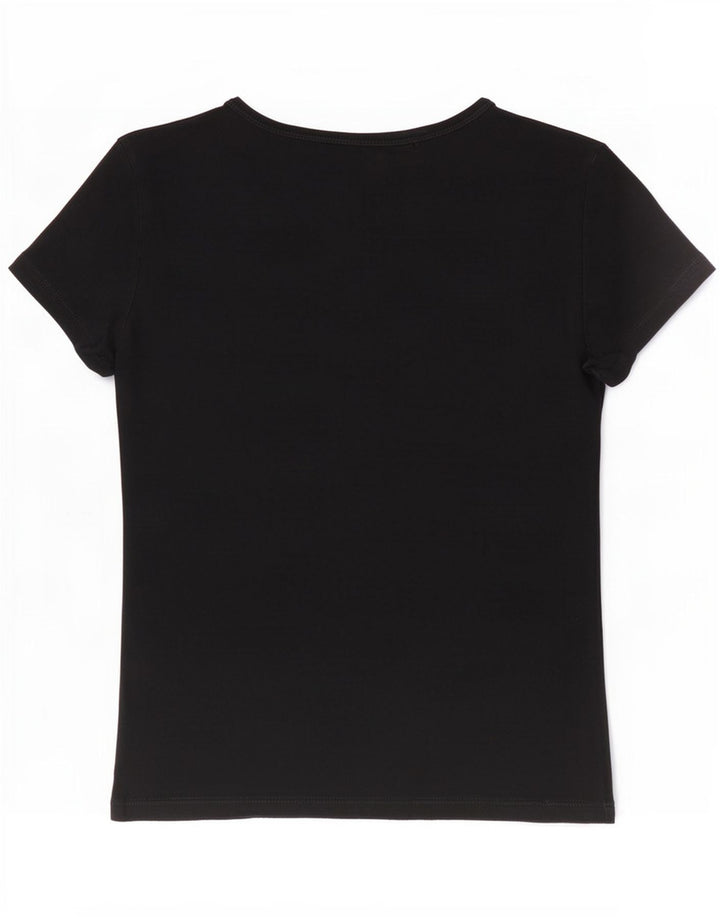 Levi's Damen T-Shirt Top UK 14 Medium Schwarz