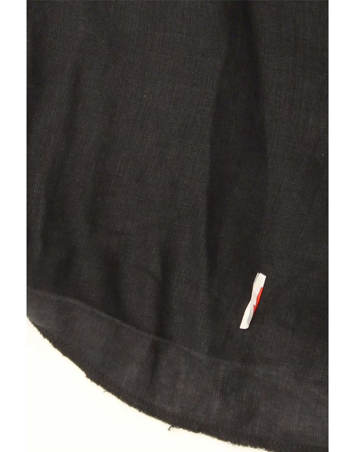 Zara Damen-Chinoshorts mit hoher Taille, mittelgroß, W28, Schwarz