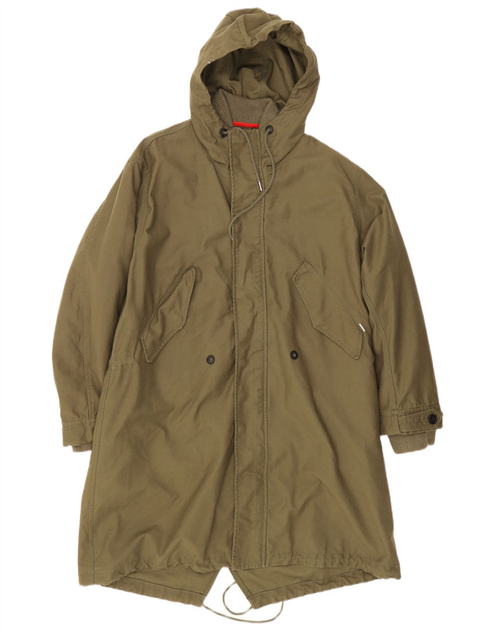 Diesel Herren-Parka mit Kapuze, UK 38, mittleres Khaki