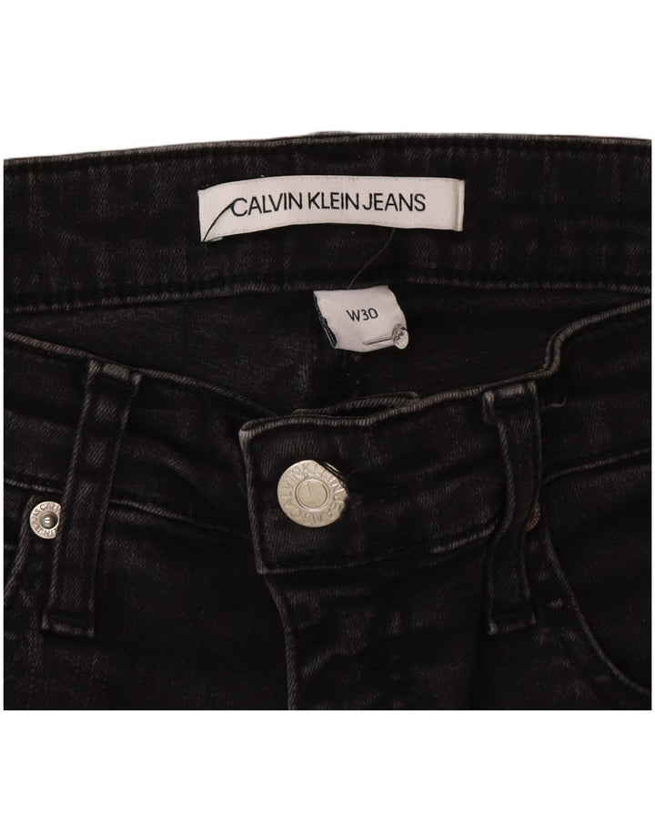 Calvin Klein Damen Skinny Jeans W30 L27 Grau