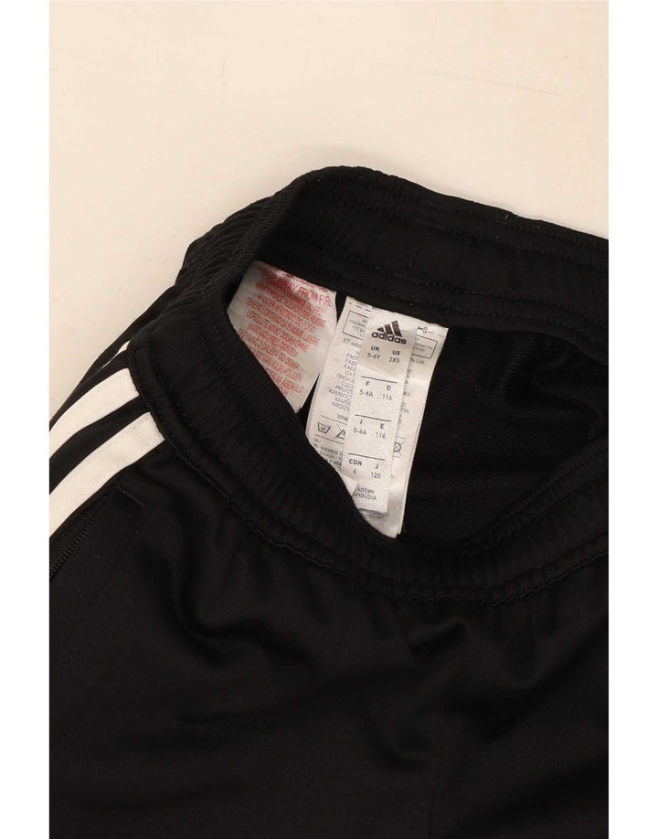 Adidas Trainingshose für Jungen, 5–6 Jahre, schwarzes Polyester