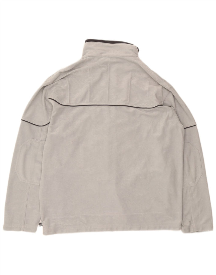 Lotto Herren-Trainingsanzug-Oberteiljacke UK 42/44 XL Graues Polyester