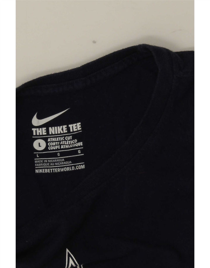 Nike Herren-T-Shirt mit Grafik, Größe L, Marineblau
