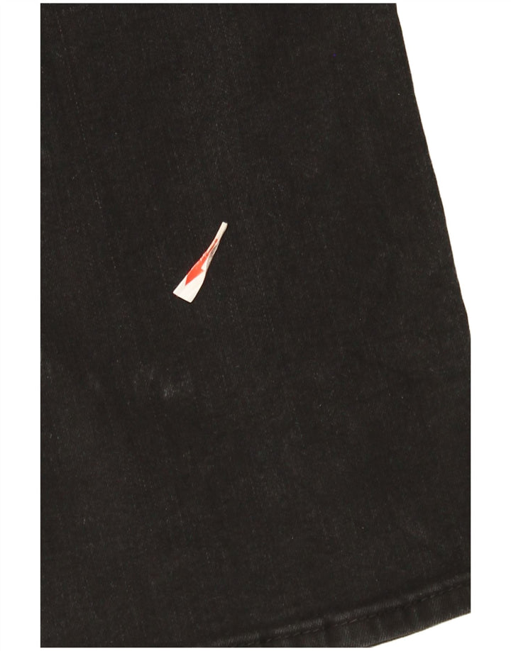 Levi's Damen 314 Shaping Straight Jeans W29 L30 Schwarze Baumwolle