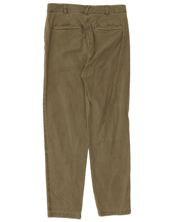 White Stuff Womens Slim Chino Trousers UK 10 Small W30 L28 Khaki Cotton