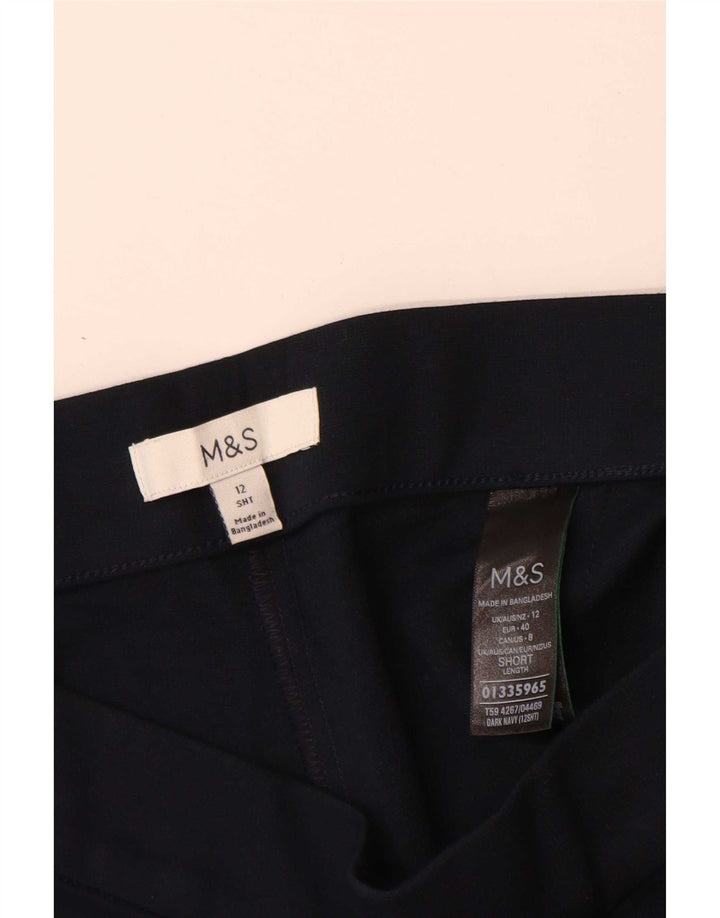 Marks & Spencer Damen Leggings UK 12 Medium Marineblau Viskose