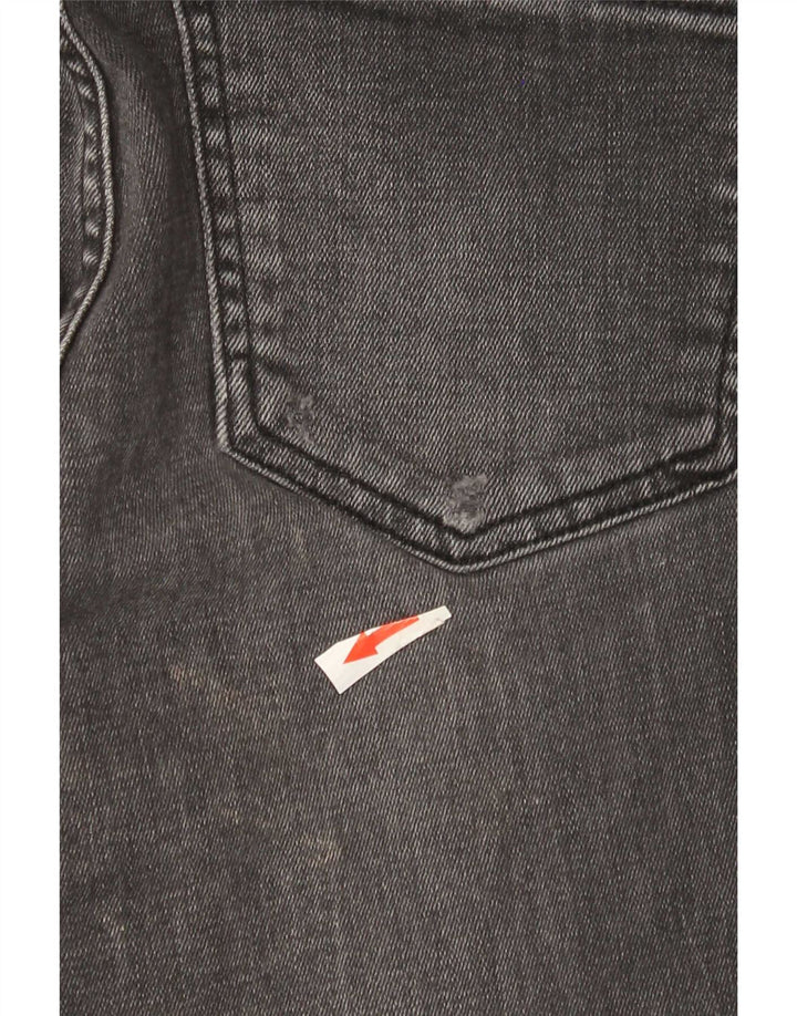 Zara Damen Distressed Skinny Jeans EU 40 Medium W30 L28 Schwarz