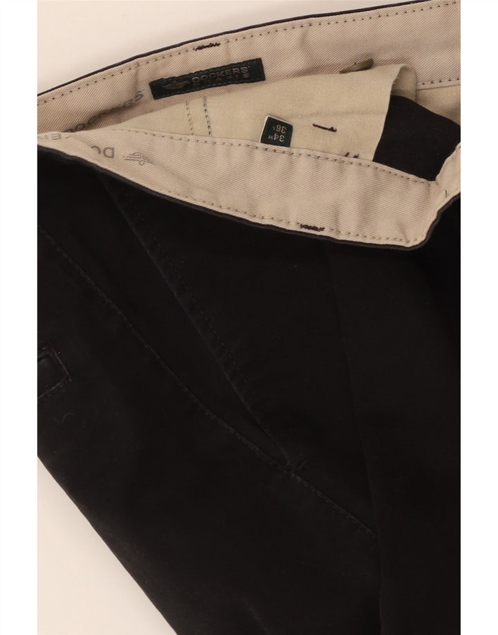 Dockers Herren gerade Chinohose W34 L36 Schwarz