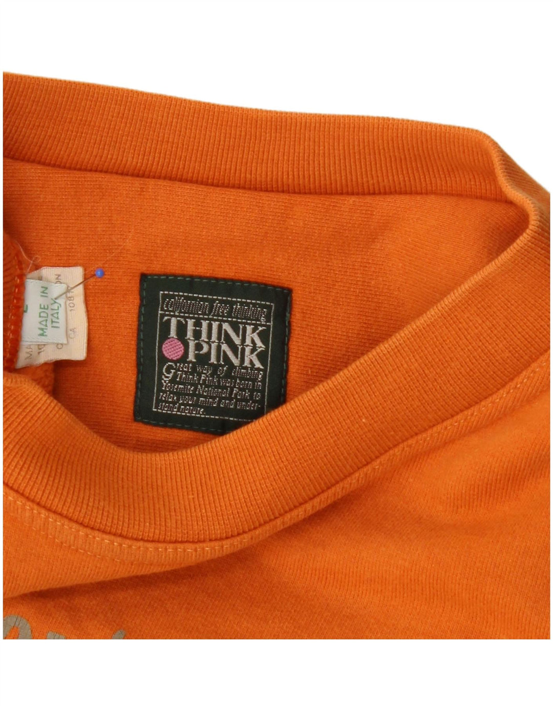 Übergroßer Grafik-Sweatshirtpullover für Damen von Think Pink, Gr. 16, Orange