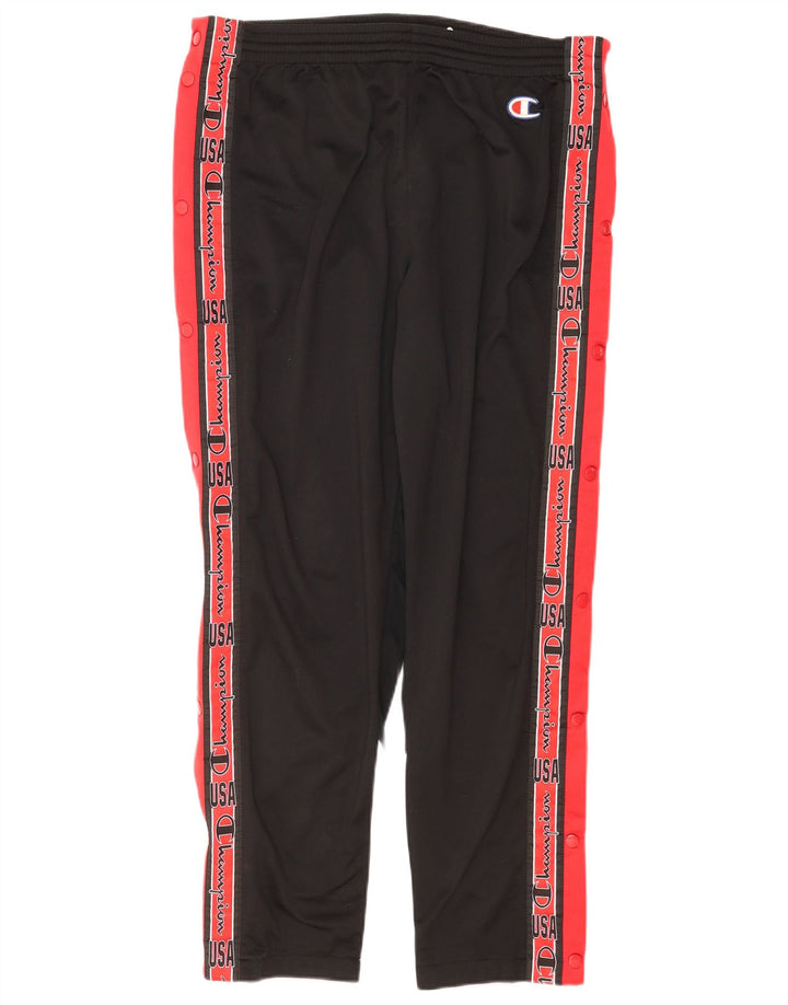 Champion Herren-Trainingshose mit Grafik, Mittelschwarz, Farbblock
