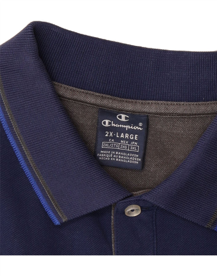 CHAMPION Boys Polo Shirt 15-16 Years Navy Blue Vintage Champion and Second-Hand Champion from Messina Hembry 