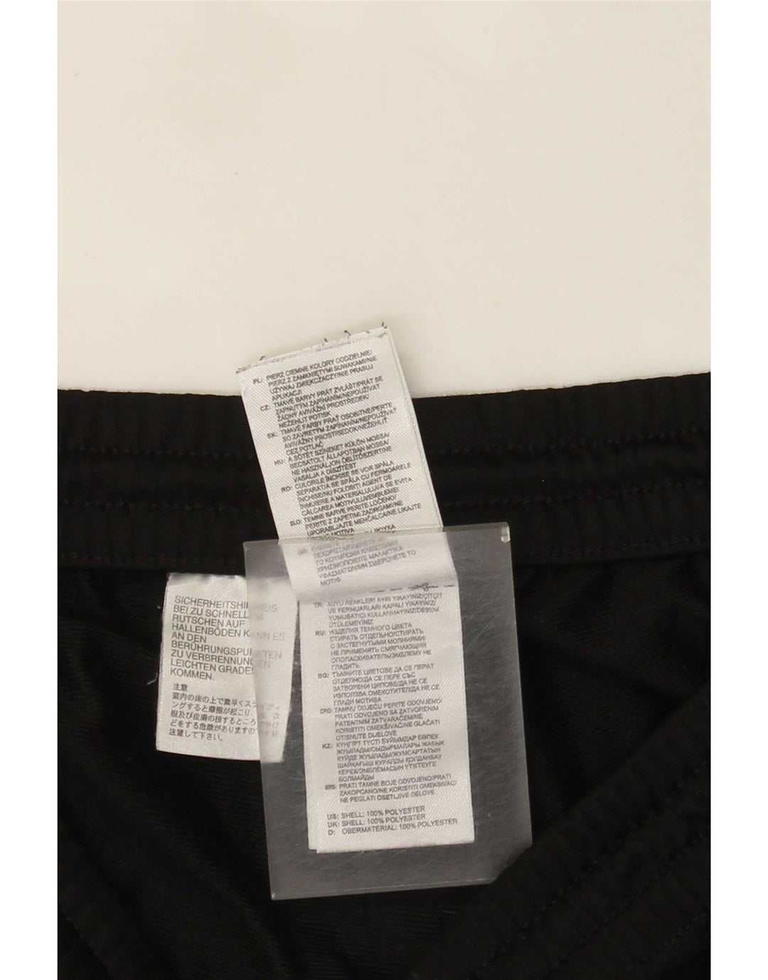 Adidas Herren-Trainingsanzug, groß, schwarzes Farbblock-Polyester