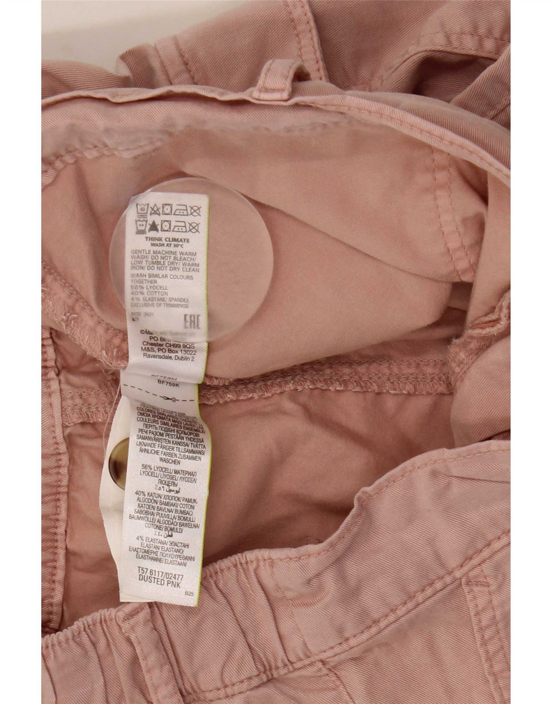 Marks & Spencer Herren-Jogger-Cargohose UK 12 M W32 L24 Pink