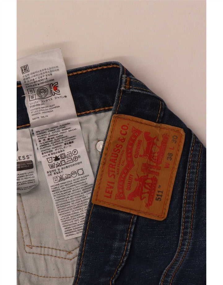 Levi's Herren 511 Slim Jeans W36 L30 Blaue Baumwolle