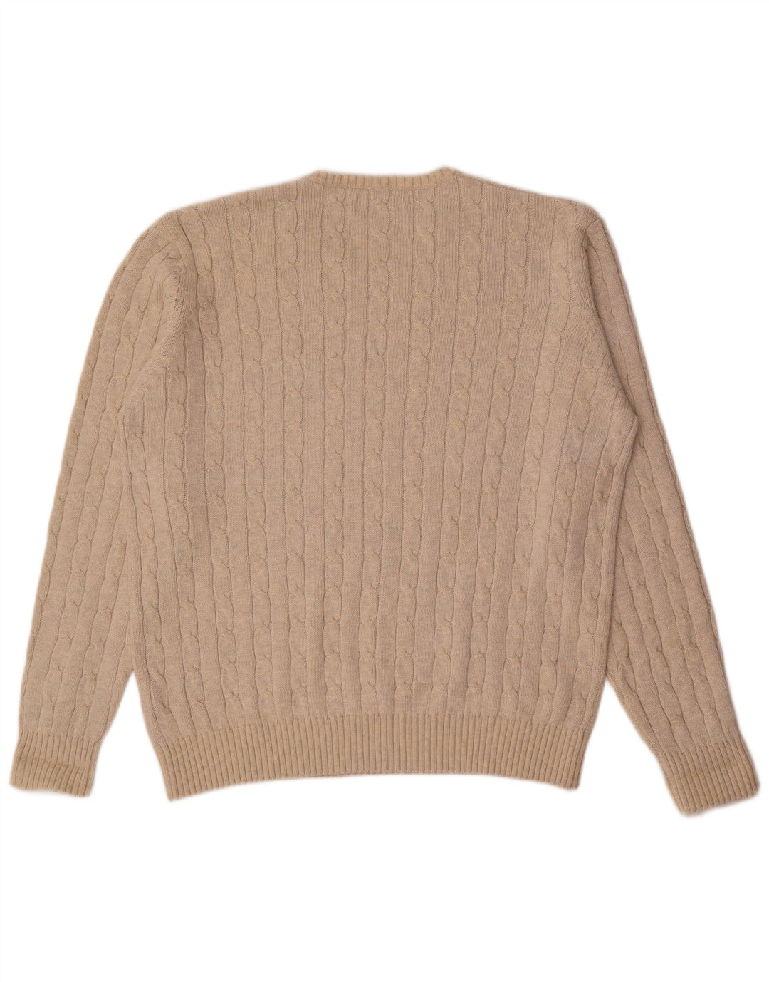 Marks & Spencer Herren-Pullover mit Rundhalsausschnitt, XL, Beige