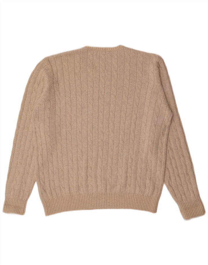 Marks & Spencer Herren-Pullover mit Rundhalsausschnitt, XL, Beige