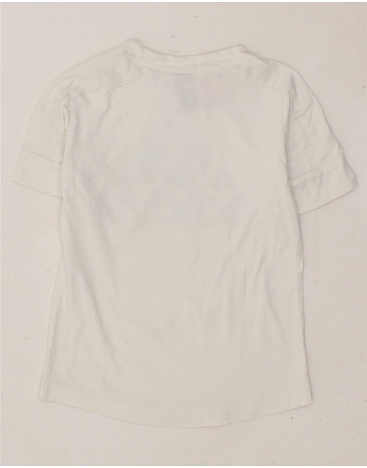 ADIDAS Boys Graphic T-Shirt Top 4-5 Years White Vintage Adidas and Second-Hand Adidas from Messina Hembry 