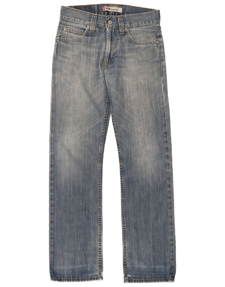 Levi's Herren 506 Standard Fit Straight Jeans W30 L34 Blau