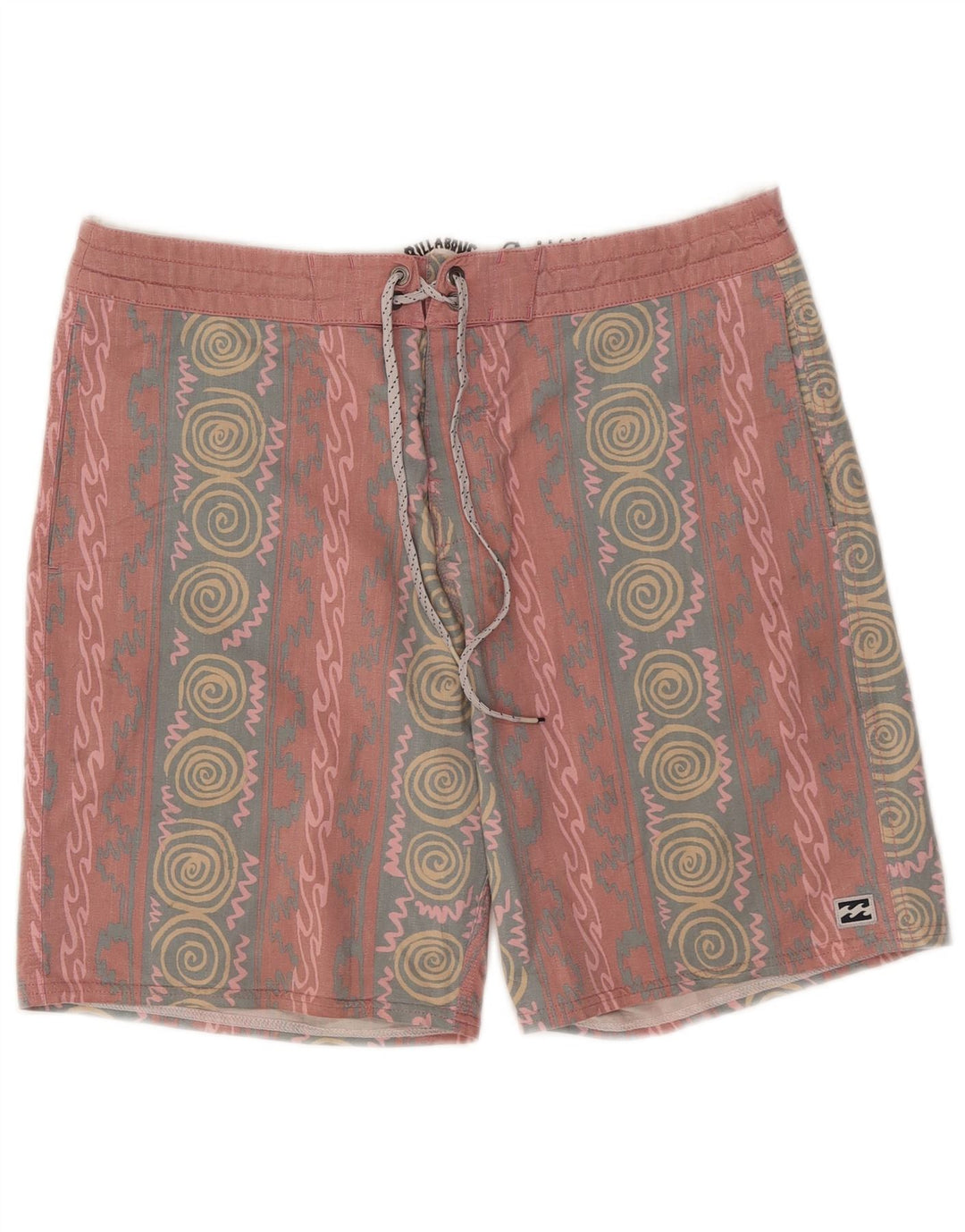 Billabong Herren Badeshorts Medium Pink Geometrisch