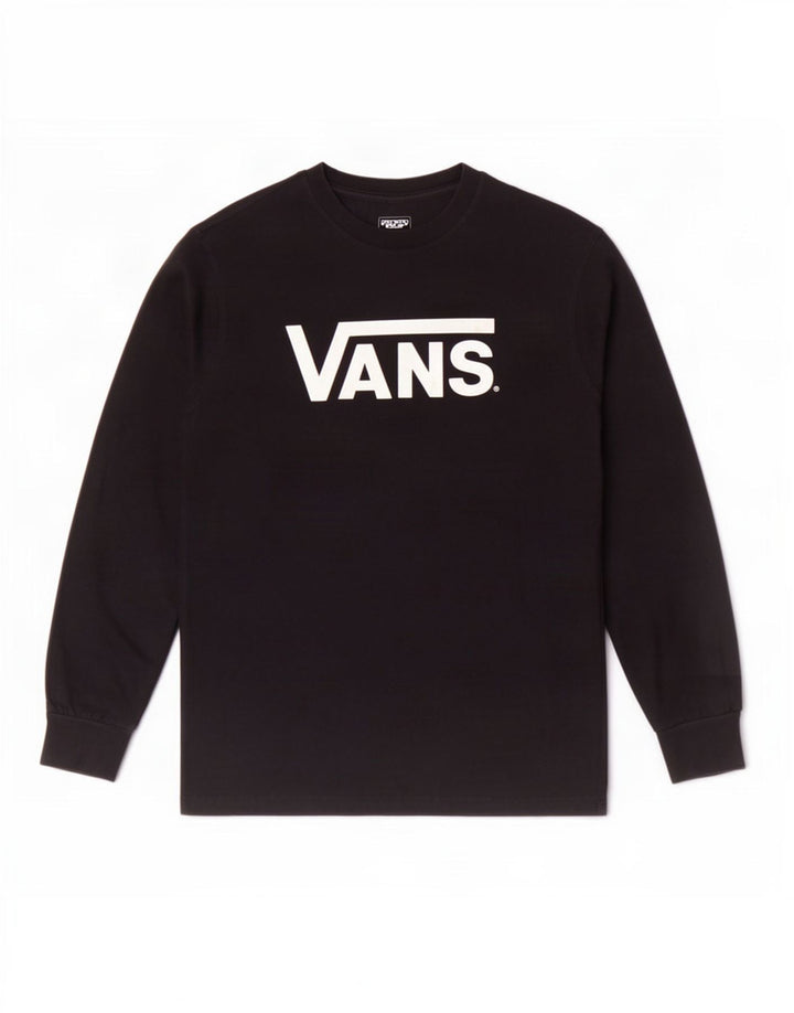 Vans Herren Classic Fit Graphic Top Langarm Mittelschwarz Baumwolle