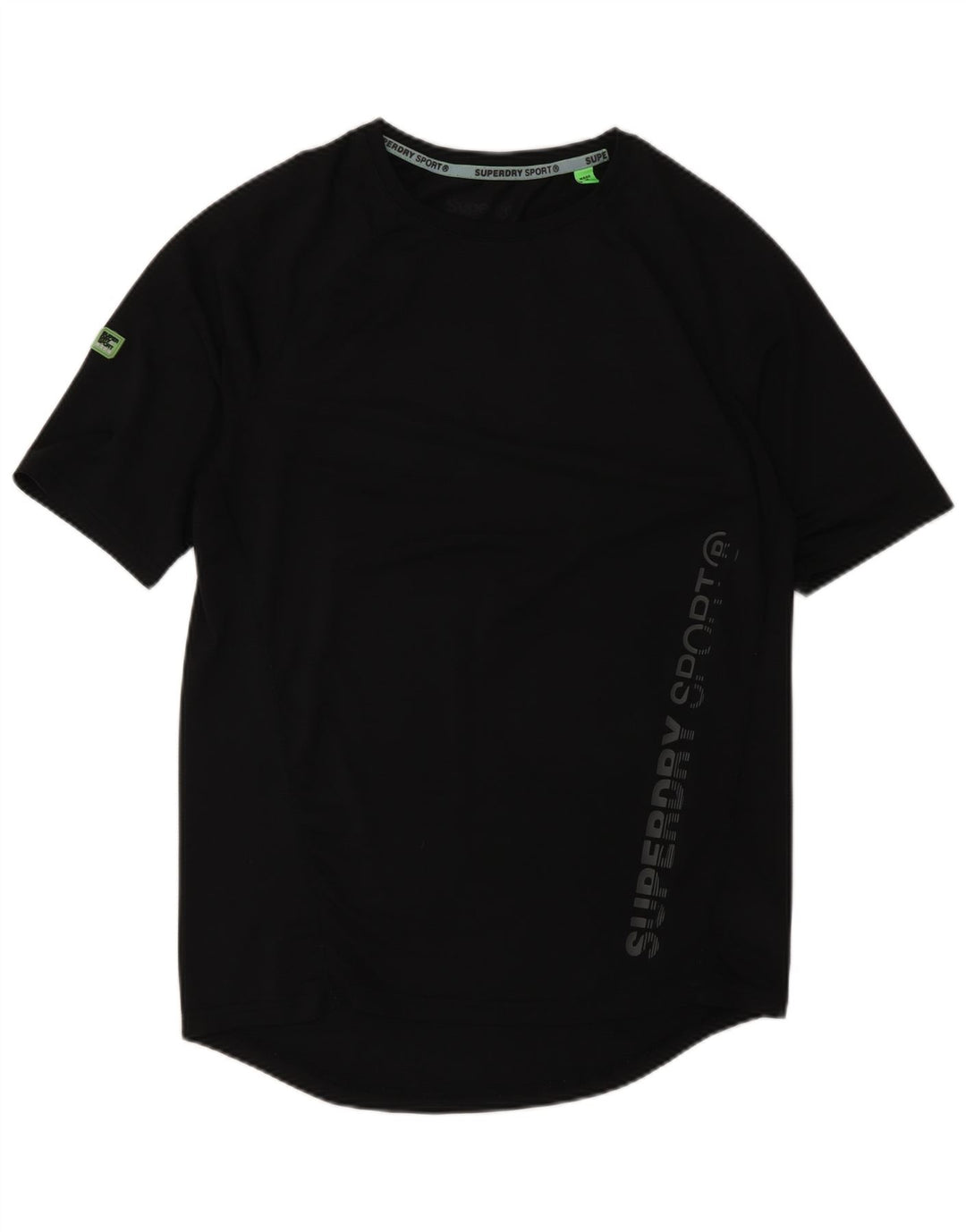 Superdry Herren Lash Graphic T-Shirt Top Small Schwarz Polyester