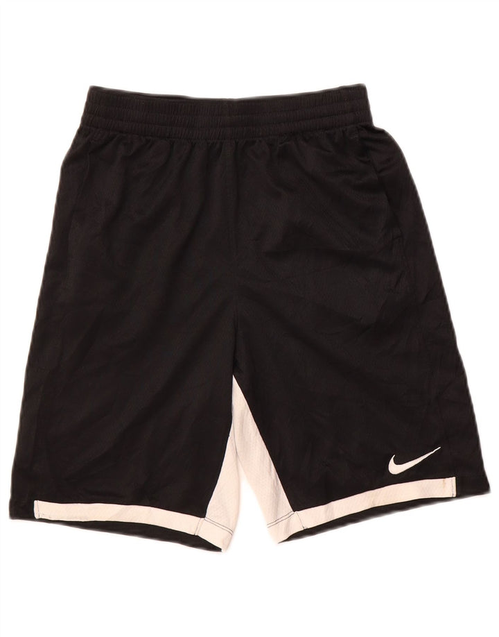 Nike Dri Fit Sportshorts für Jungen, 13–14 Jahre, XL, schwarzes Farbblock-Polyester