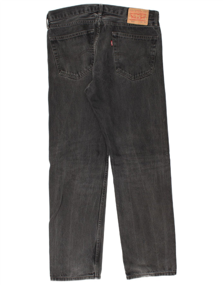Levi's Herren 505 Straight Jeans W34 L32 Graue Baumwolle