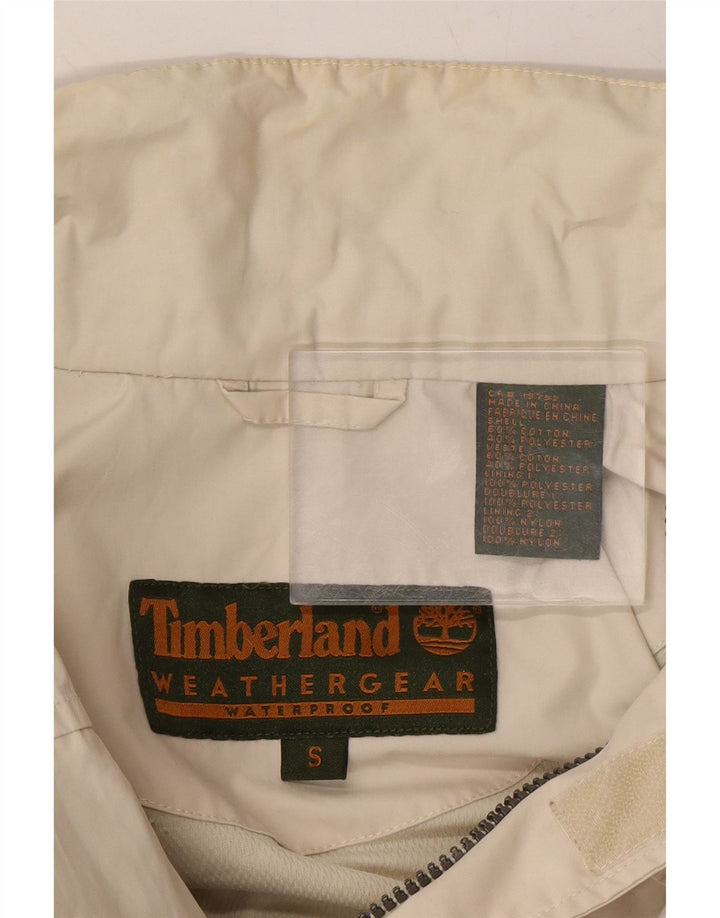 TIMBERLAND Mens Rain Jacket UK 36 Small White Polyester Vintage Timberland and Second-Hand Timberland from Messina Hembry 