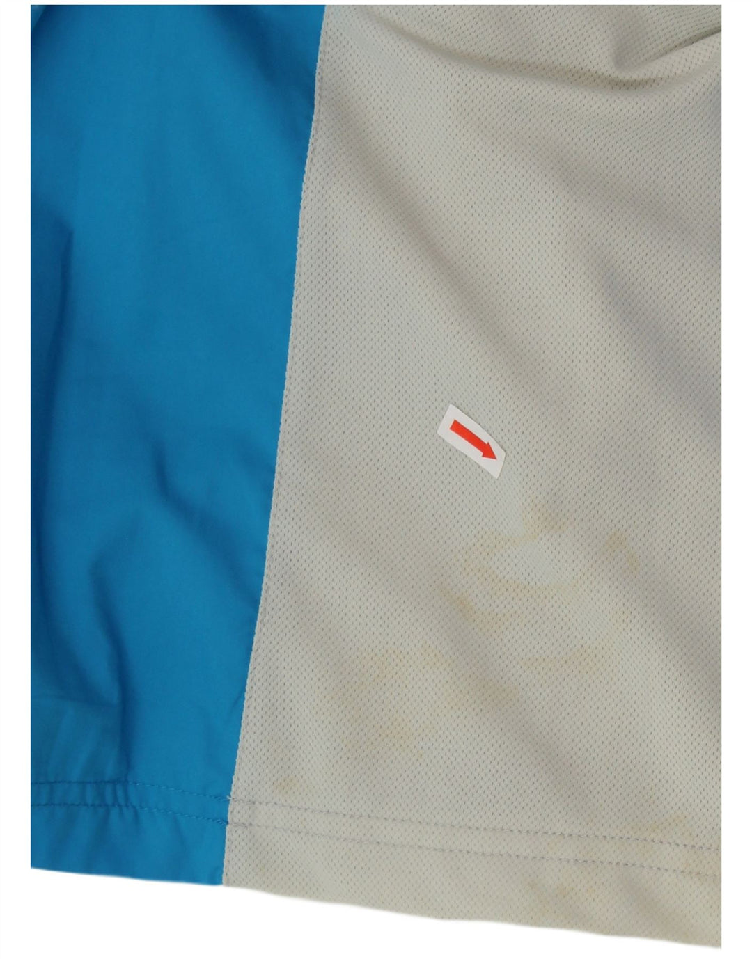 FILA Damen-Trainingsanzug-Oberteiljacke UK 14 Mittelblaues Colourblock-Polyester