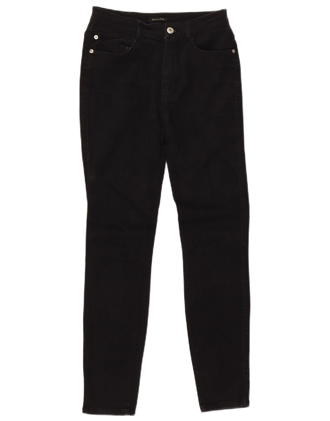 MASSIMO DUTTI Damen Skinny Jeans EU 36 XS W26 L28 Schwarze Baumwolle