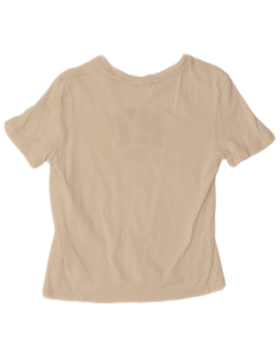 Zara Damen Graphic T-Shirt Top UK 12 Medium Weiß